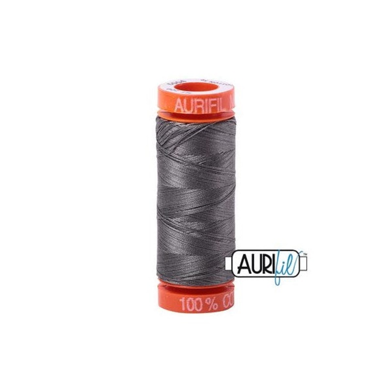 50wt Aurifil Grey Smoke 100% Cotton Mako Thread #BMK50SP200-5004