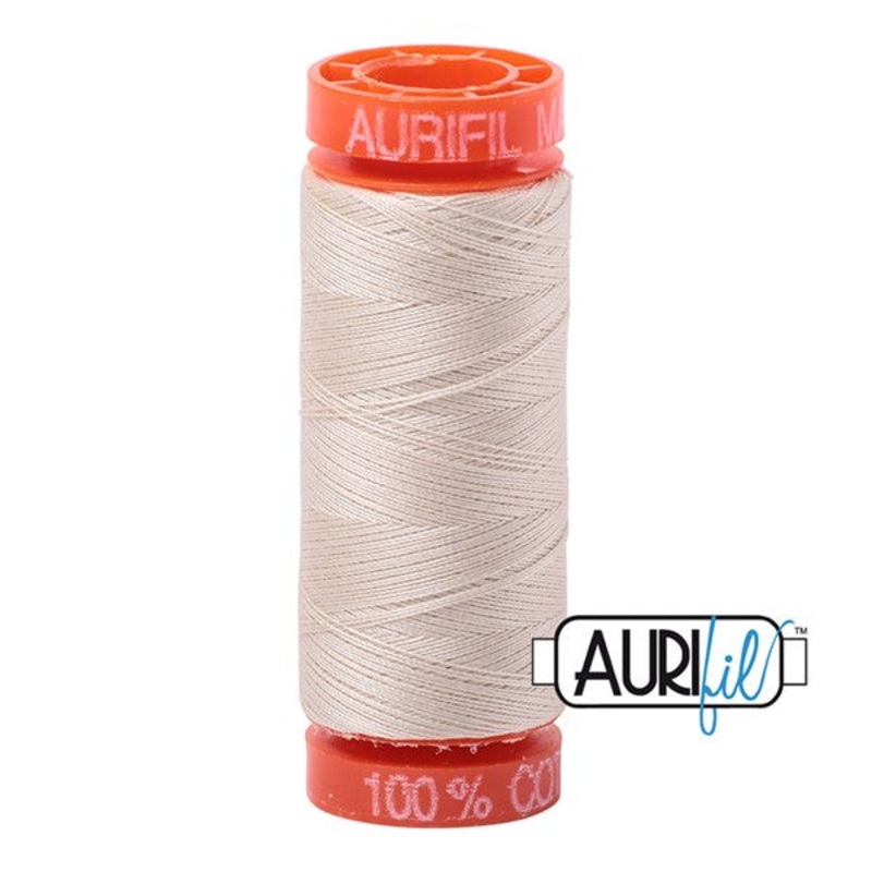 50wt Aurifil Light Beige 100% Cotton Mako Thread #BMK50SP200-2310
