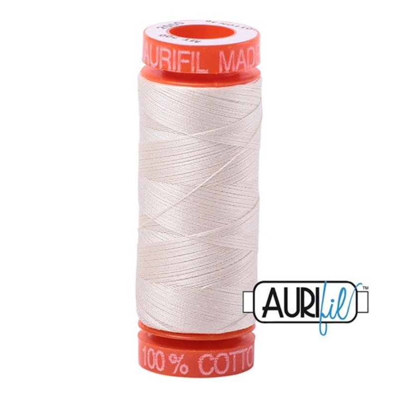 50wt Aurifil Light Sand 100% Cotton Mako Thread #BMK50SP200-2000