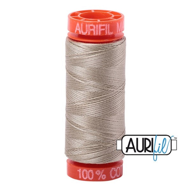 50wt Aurifil Stone 100% Cotton Mako Thread #BMK50SP200-2324