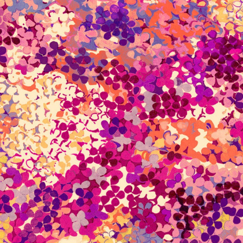 Blank Quilting Flora Yellow 118 Wide Backing Fabric - 4043-44 - 2 YARD