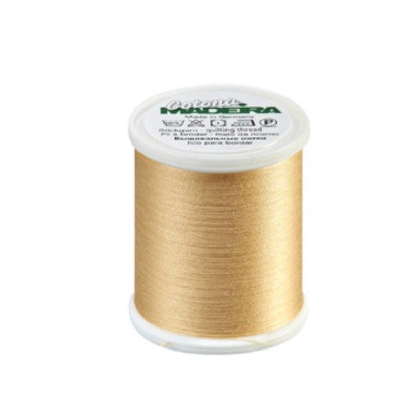 Madeira Cotona 50 - Premium Cotton Quilting & Sewing Thread, 673 Butter Cream