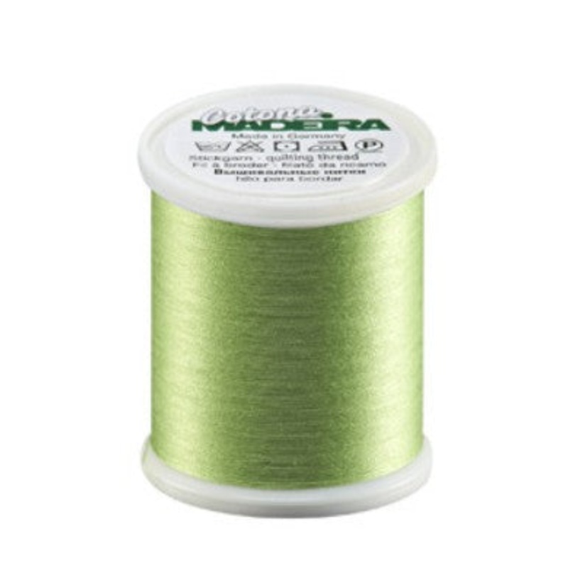 Madeira Cotona 50 - Premium Cotton Quilting & Sewing Thread, 712 Celery Green