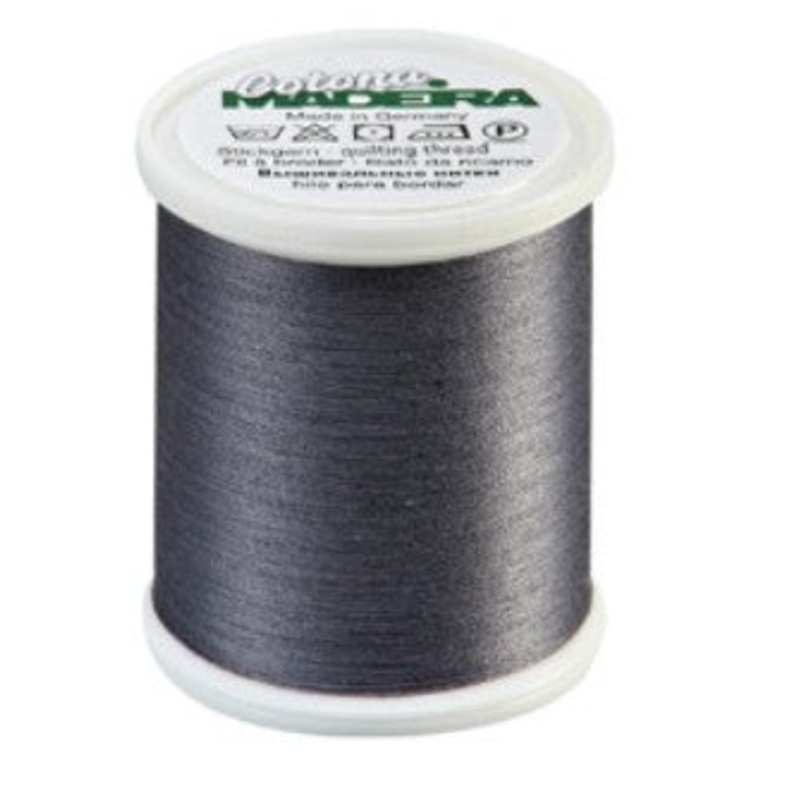 Madeira Cotona 50 - Premium Cotton Quilting & Sewing Thread, 729 Dark Gray