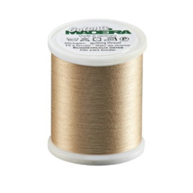 Madeira Cotona 50 - Premium Cotton Quilting & Sewing Thread, 734 Light Khaki