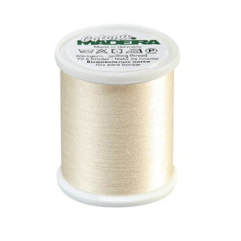Madeira Cotona 50 - Premium Cotton Quilting & Sewing Thread, 752 Off White