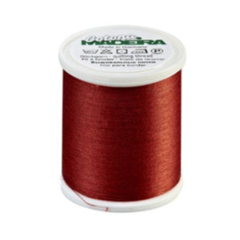 Madeira Cotona 50 - Premium Cotton Quilting & Sewing Thread, 769 Dark Burnt Orange