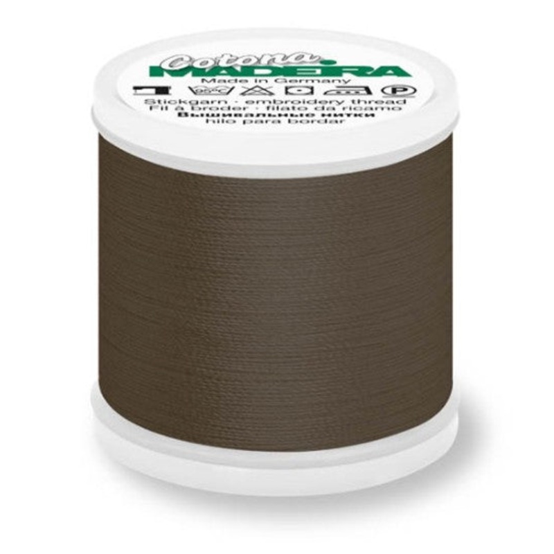 Madeira Cotona 50 - Premium Cotton Quilting & Sewing Thread, 792 Dark Charcoal