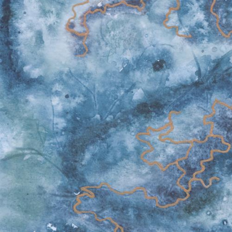 Moda Fabrics Wanderlust River (Blue) 108 Wide Backing Fabric - 108031-13 - 3 YARD