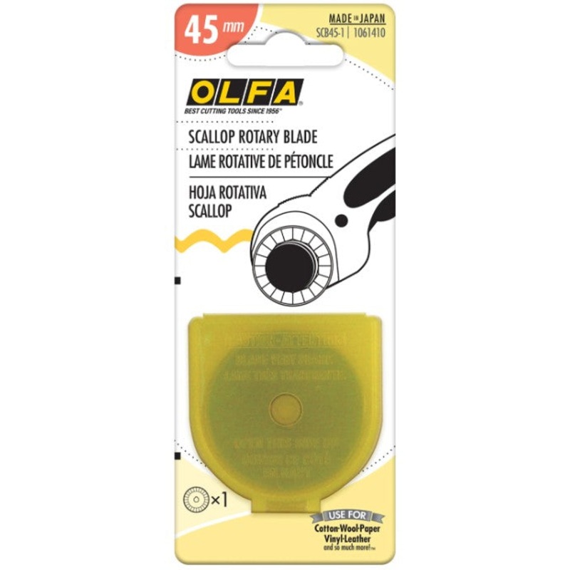 Olfa Scallop rotary blade 45 mm - 1 blade SCB45-1