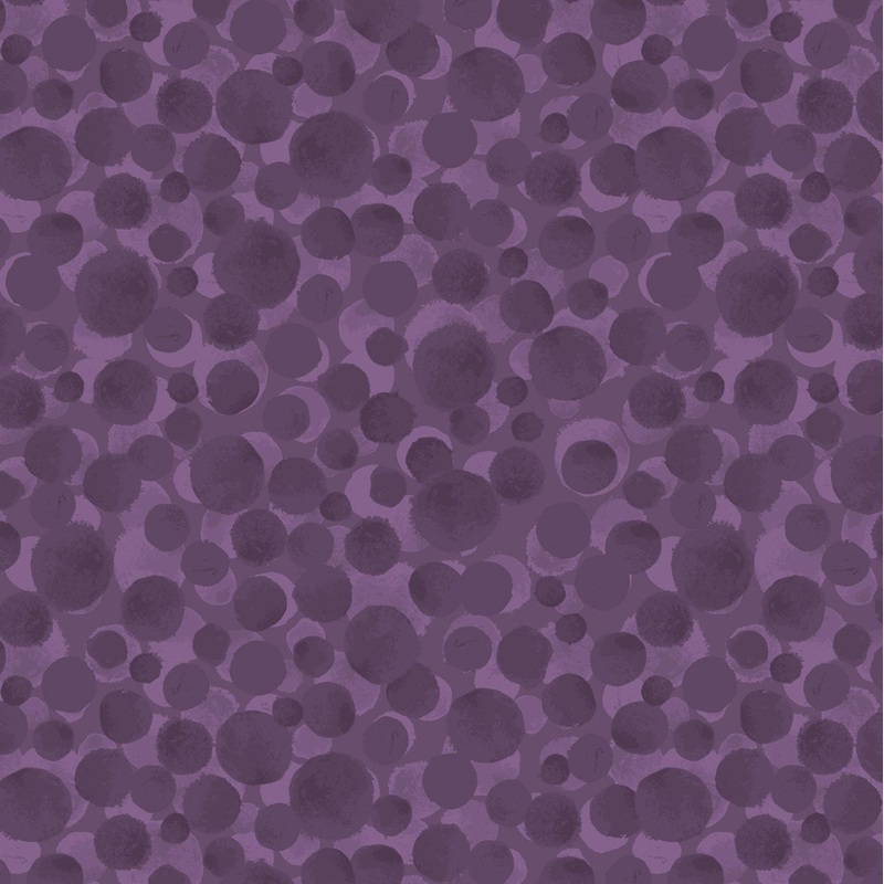 Bumbleberries Dark Purple Flannel BBF07