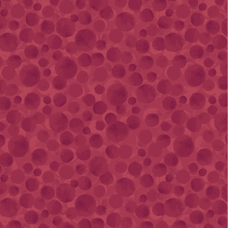 Bumbleberries Dark Red Flannel BBF06