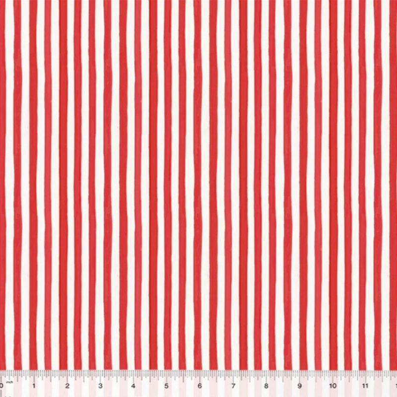 Christmas Village Festive Stripe Red 53909-9Red