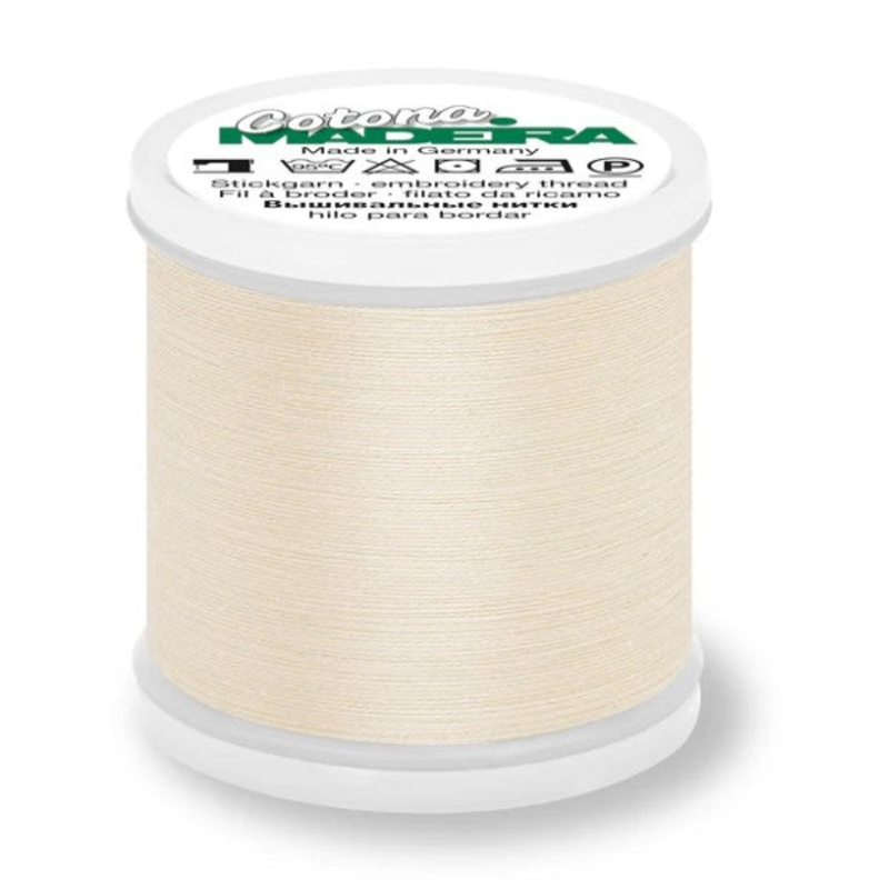 Madeira Cotona 80 - Premium Cotton Quilting & Sewing Thread, 504 Ecru