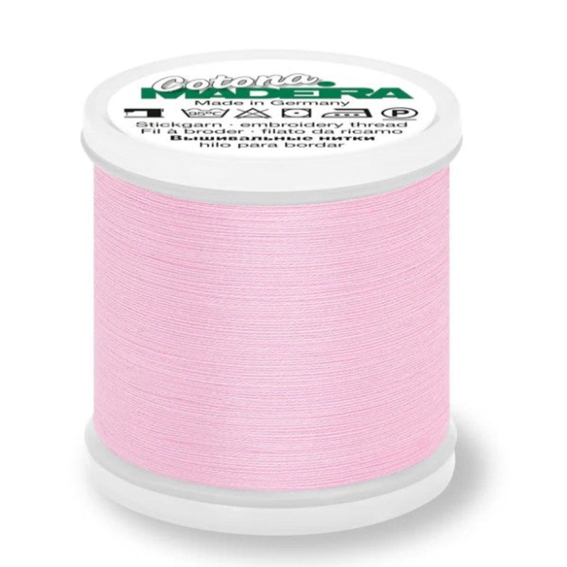 Madeira Cotona 80 - Premium Cotton Quilting & Sewing Thread, 590 Light Pink
