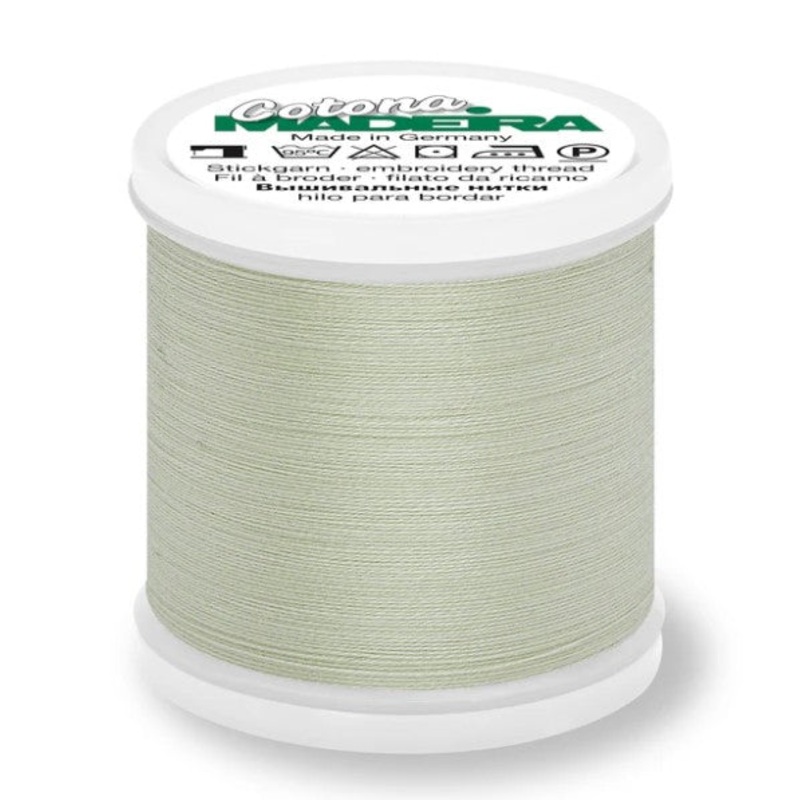 Madeira Cotona 80 - Premium Cotton Quilting & Sewing Thread, 618 Pale Seafoam
