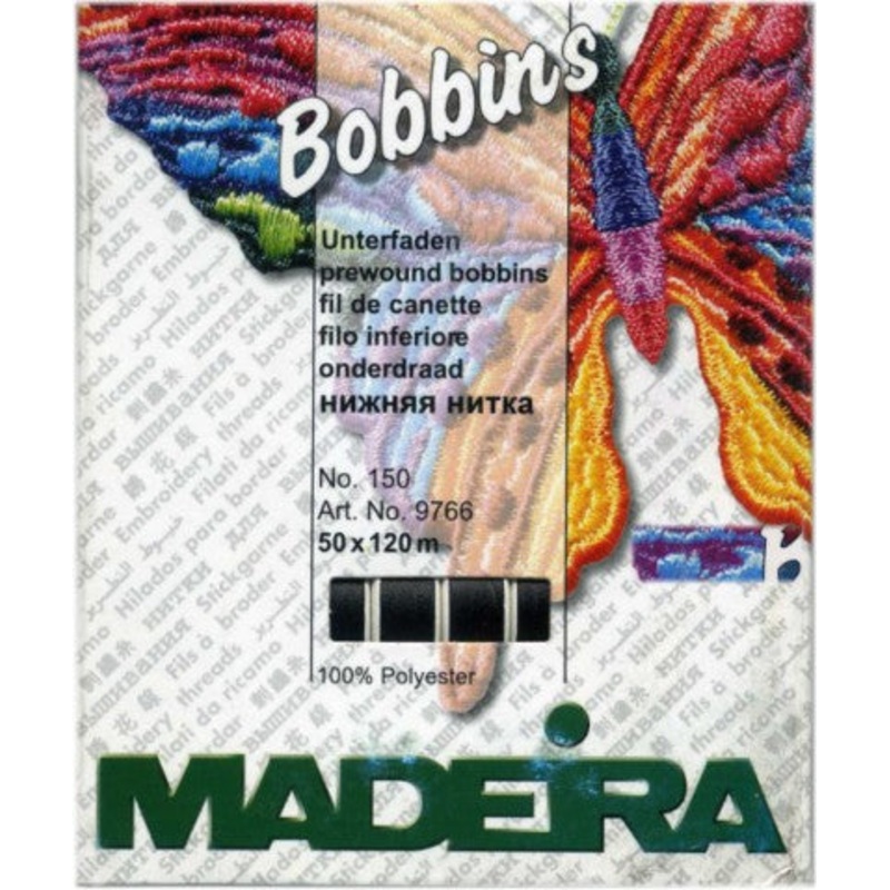Madeira Pre-wound Bobbins -Black