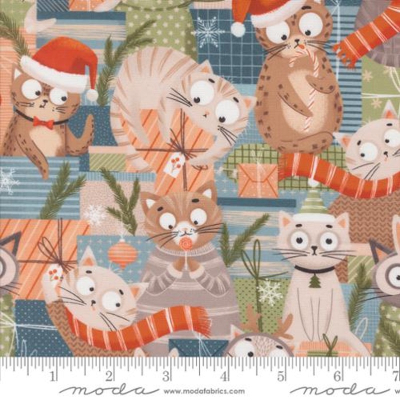 Purrfect Christmas Cats Multi 39048-11