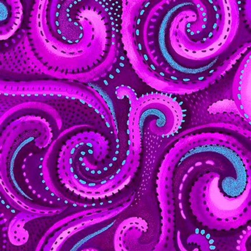 Studio E Fabrics Whirlwind Amethyst (Purple) 108 Wide Backing Fabric - 8021-51 - 3 YARD