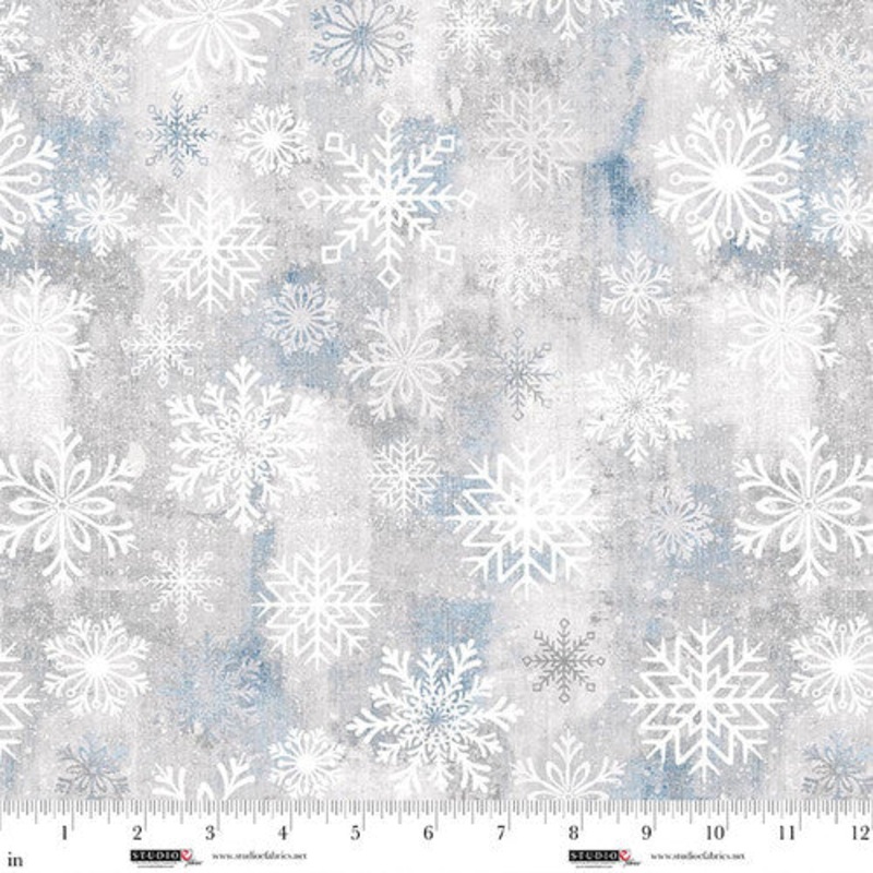 Studio E Fabrics Snowburst Fossil 108 Wide Backing Fabric - 8398-91 - 3 YARD
