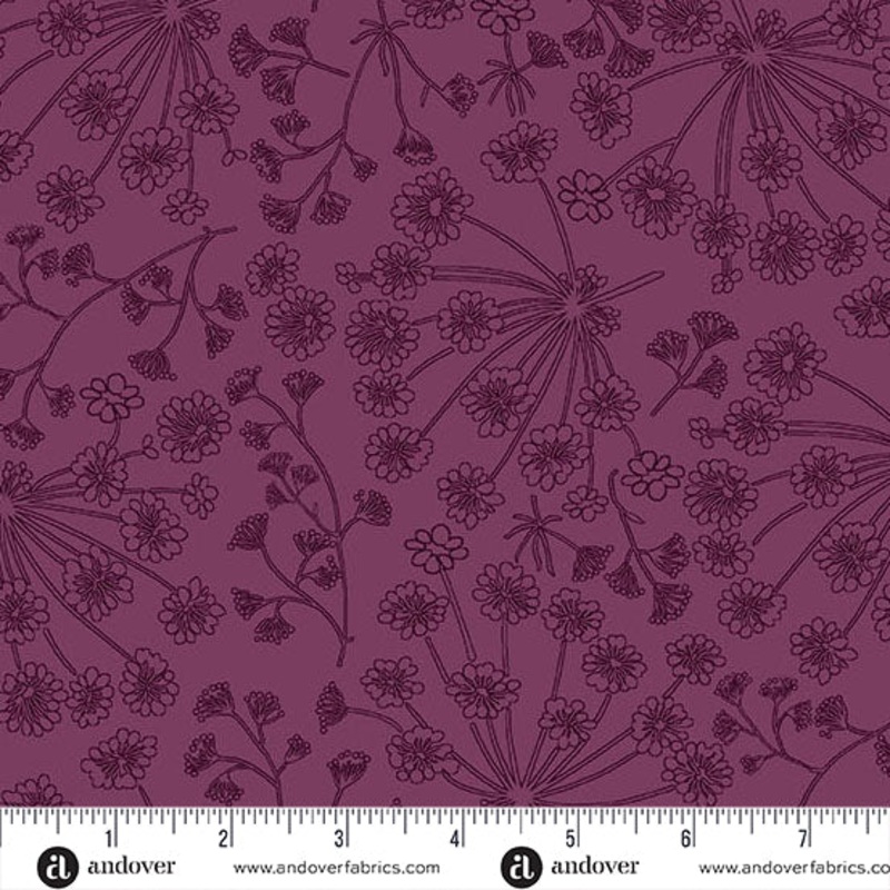 Nordic Summer Angelica Jam 108 Wide Backing Fabric - AW-10372-P - 3 YARD CUT - Andover Fabrics
