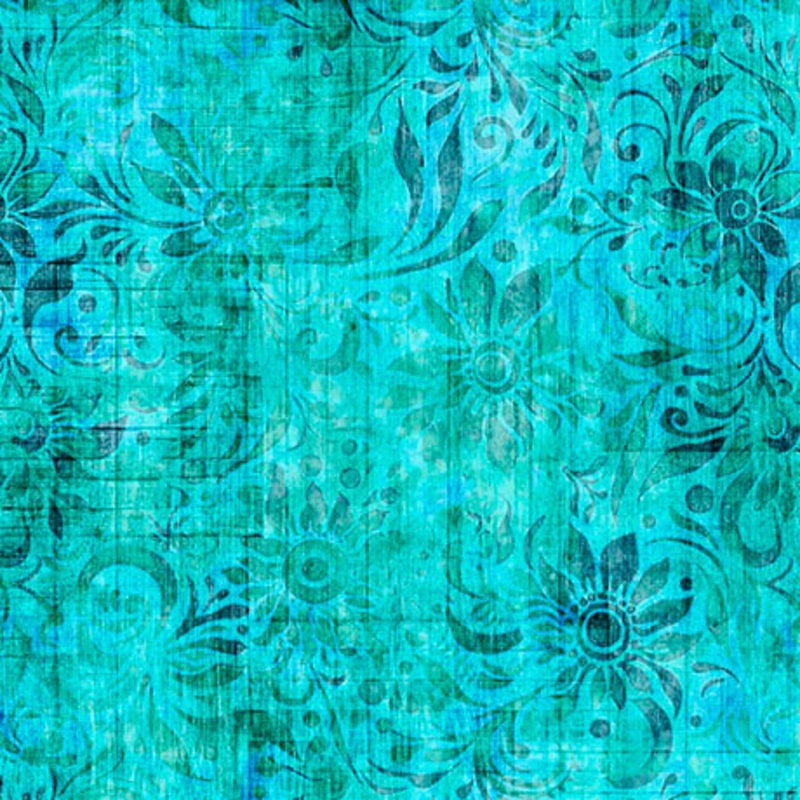 Oasis Blender Turquoise 108 Wide Backing Fabric - 31212-Q108 - 3 YARD CUT - QT Fabrics