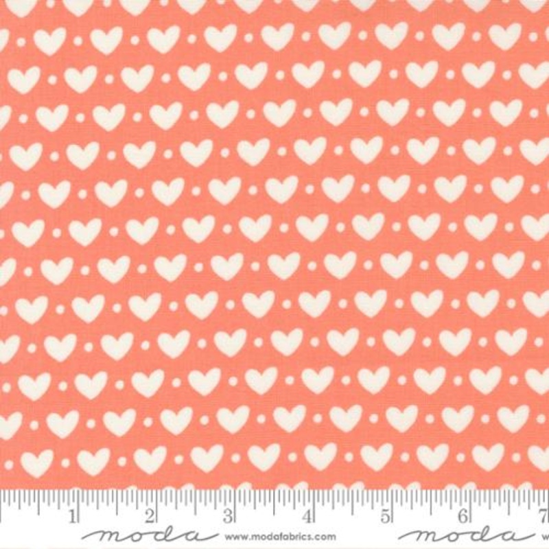 Sincerely Yours Candy Hearts Coral 37610-15 W67