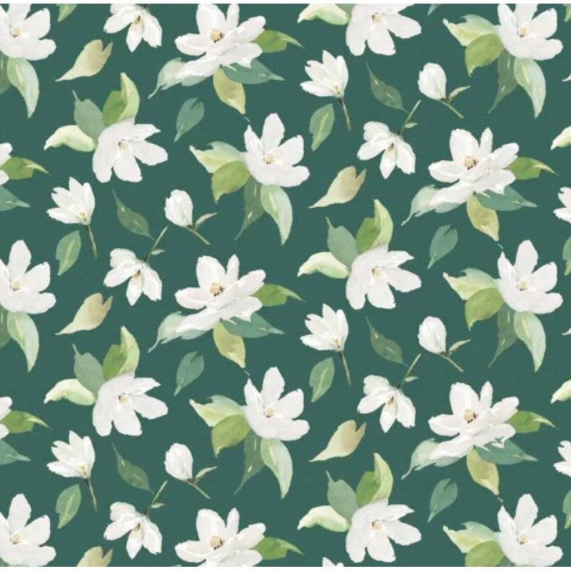 Sweet Magnolia Toss Dark Green T-25-81