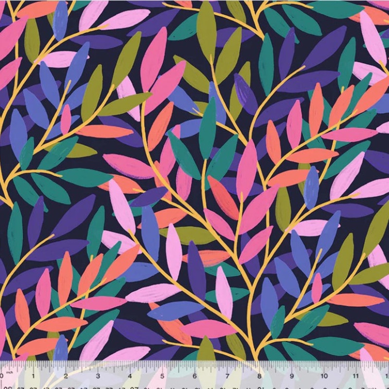 Twilight Tendrils Midnight 108 Wide Backing Fabric - 54804W-1DES - 3 YARD CUT - Windham Fabrics