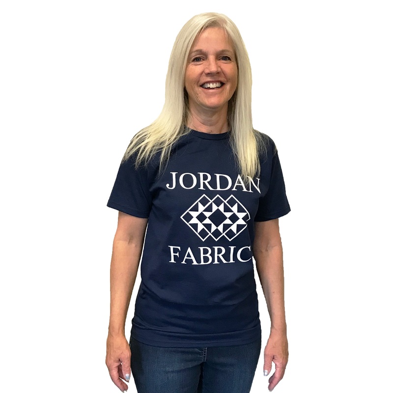 Jordan Fabrics T-Shirt - Navy-Novelties-XS & S & M & L & XL & XXL & 3XL