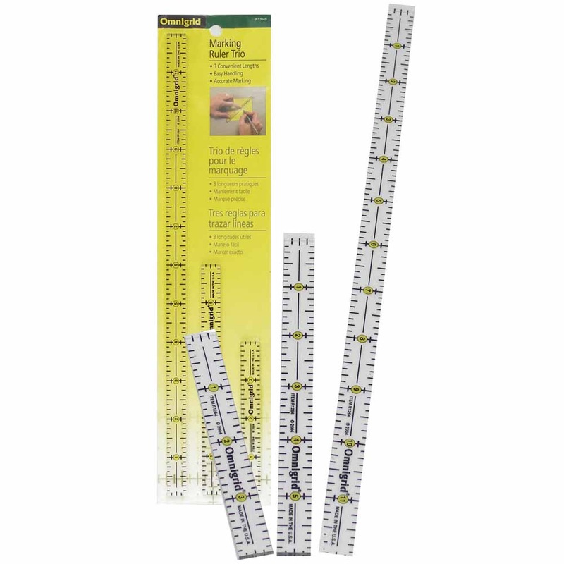 Omnigrid Marking Ruler Trio-Rulers