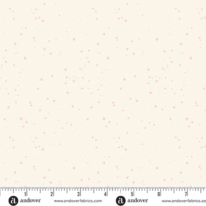 Petals and Stitches Cream Tinted Dots - A1571-L - 3 YARD CUT