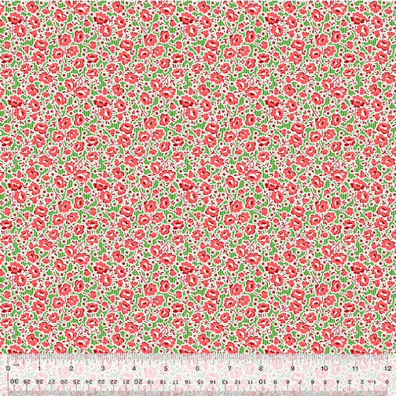 Windham Garden Party 53978 3 Festive Florals Green By The Yard