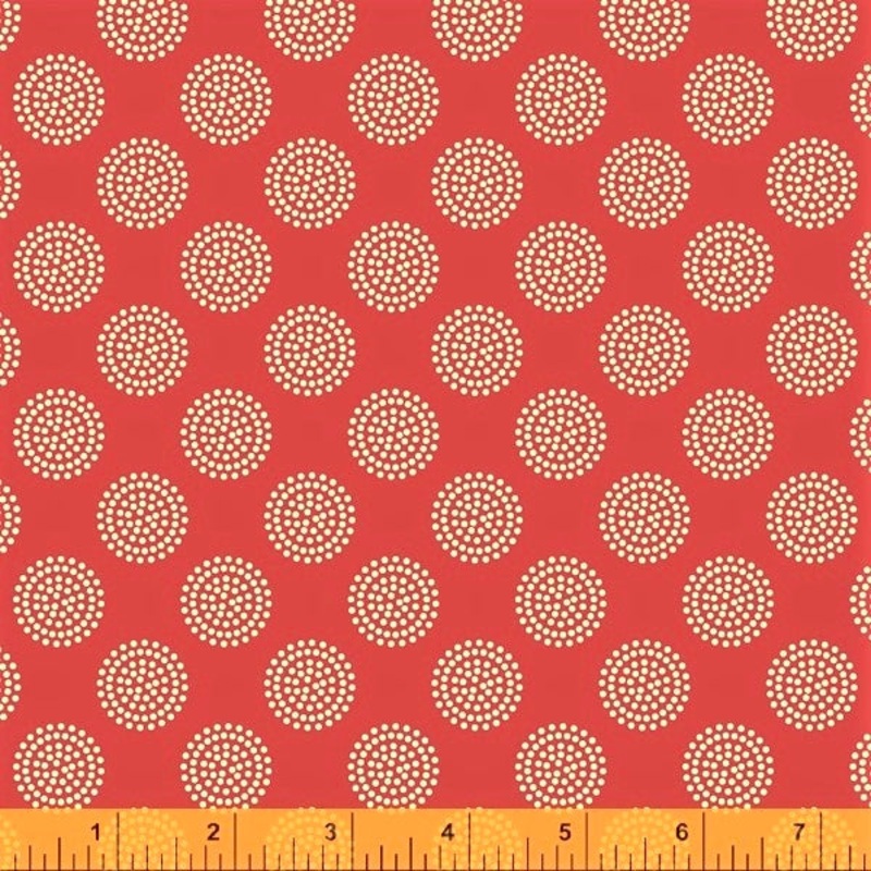Windham Hudson 52950 5 Red Dottie Dot By The Yard