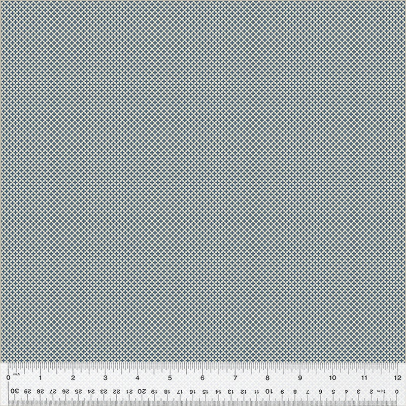 Windham Oxford 53895 8 Micro Quatrefoil Denim By The Yard