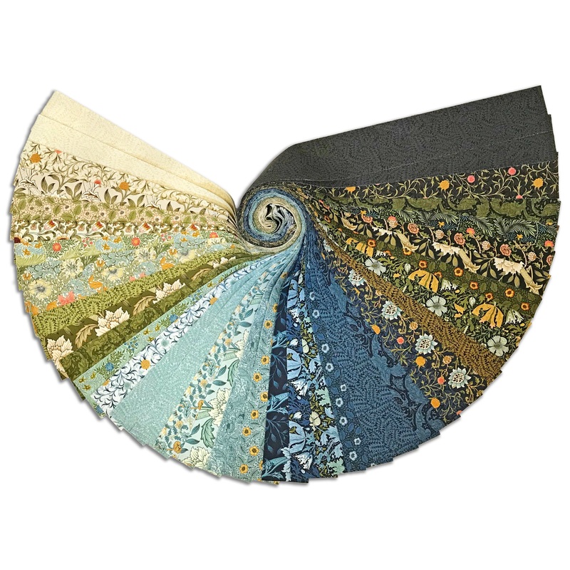 Moda Pre-Cut 40 Piece 2 1/2 Strips Jelly Roll - Morris Manor