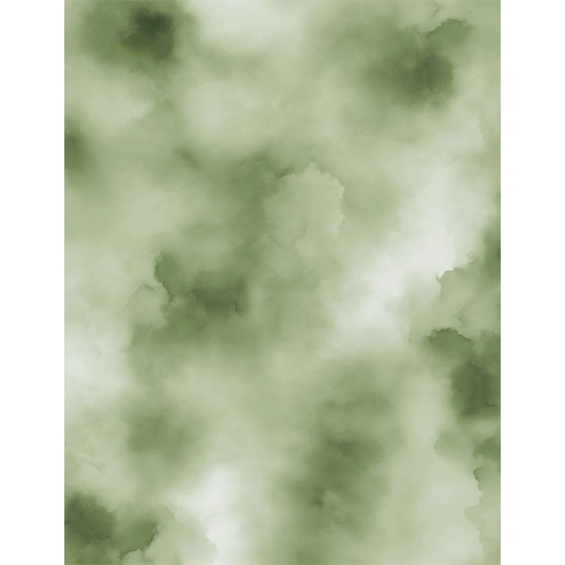 Wilmington Prints Blue Harmony 33905 771 Green Watercolor Clouds By The Yard