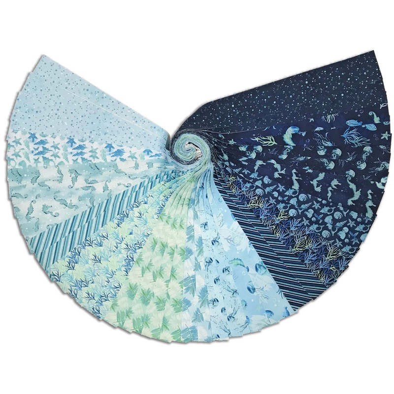 Wilmington Prints Pre-cut 40 Piece Strips - 840-848-840 - Underwater Wonders