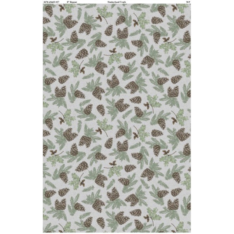 Wilmington Prints Timberland Trails 3070 45605 927 Grey Pinecone Toss By The Yard