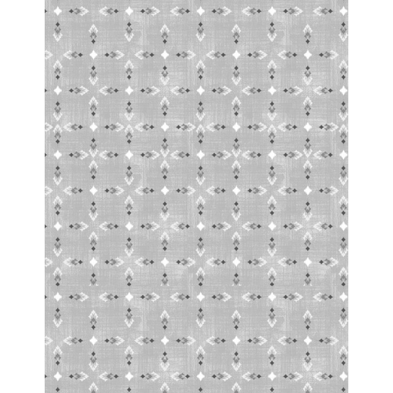 Wilmington Prints Timberland Trails 3070 45607 999 Grey Tribal Print By The Yard