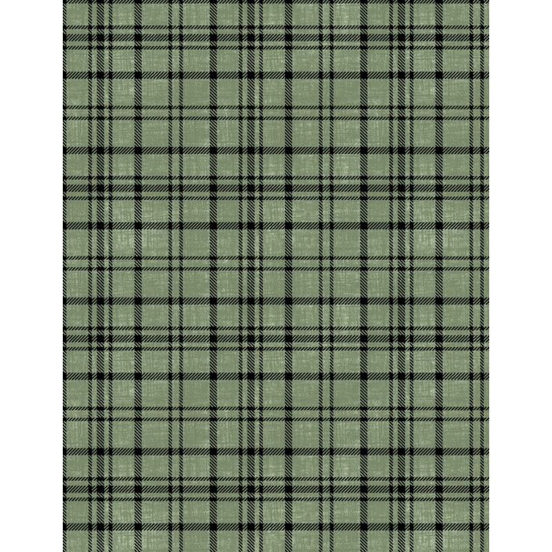 Wilmington Prints Timberland Trails 3070 45609 797 Green Plaid Texture By The Yard