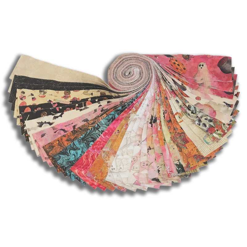 Clothworks Digital Pre-Cut 2 1/2 Strip Set 40 Piece Strip Roll - ST0508 - Faboolous