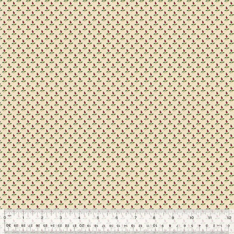 Windham Circa: Turkey Red 54733 4 Cream Prairie By The Yard