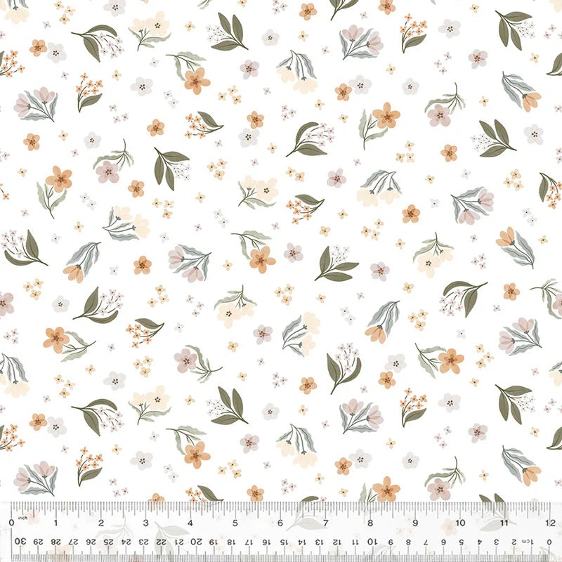 Windham Petal And Purr 54590 1 White Petal Pickings By The Yard