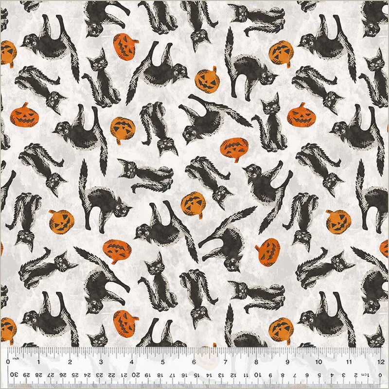 Windham Hallow's Eve 54447 2 Ghost Spooky Cats By The Yard