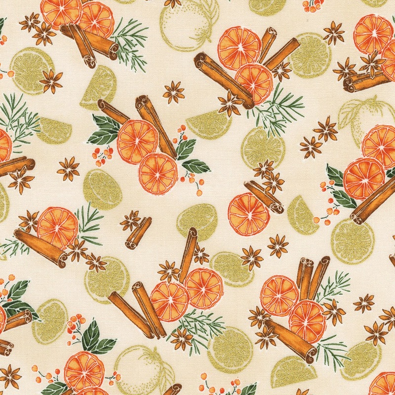 Kaufman Sweet Pumpkin Spice 22323 14 Natural - PRE-CUT 3 YARDS
