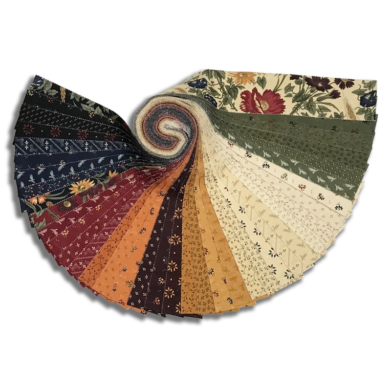 Moda Kansas Troubles Pre-Cut 40 Piece 2 1/2 Strips Jelly Roll - Wheatland