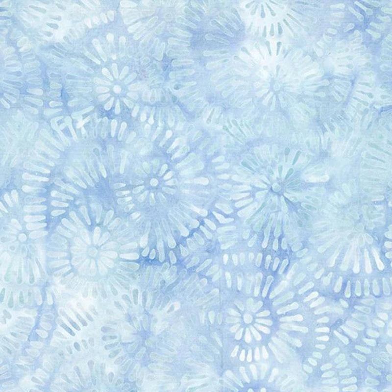 Wilmington Batiks Del Mar 22282 441 Light Blue Pins & Needles By The Yard