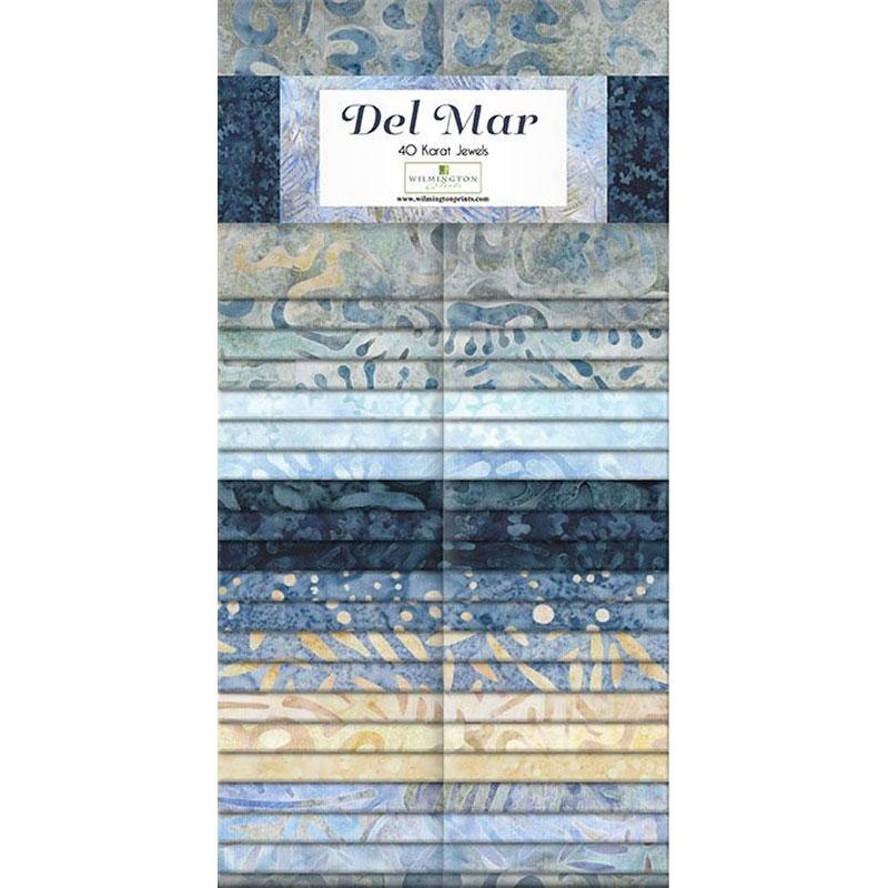 Wilmington Batiks Pre-cut 40 Piece 2 1/2 Strips 841-118-841 - Del Mar