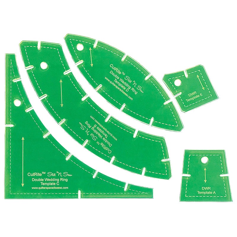 Double Wedding Ring Template - CutRite Slit 'N Sew